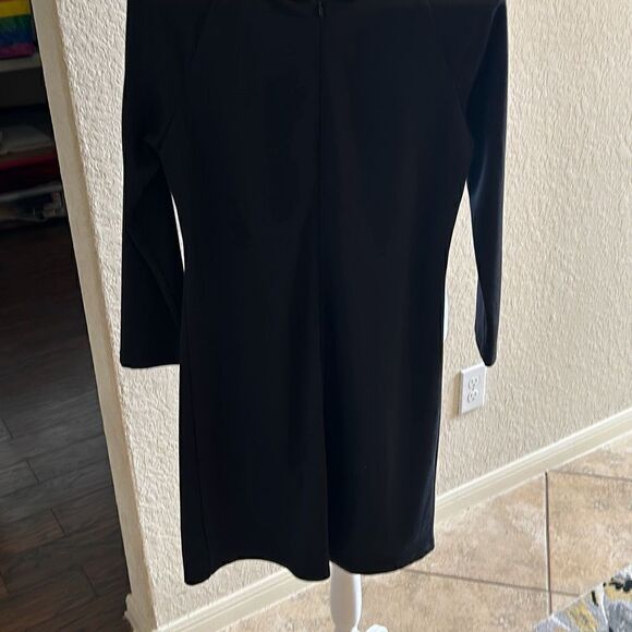 Anthropologie Eva Franco Womens 8 Black Cocktail Dress Floral Lace NWOT - Picture 4 of 6